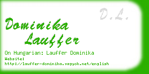 dominika lauffer business card